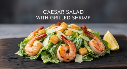 Caesar Salad with Grilled Shrimp