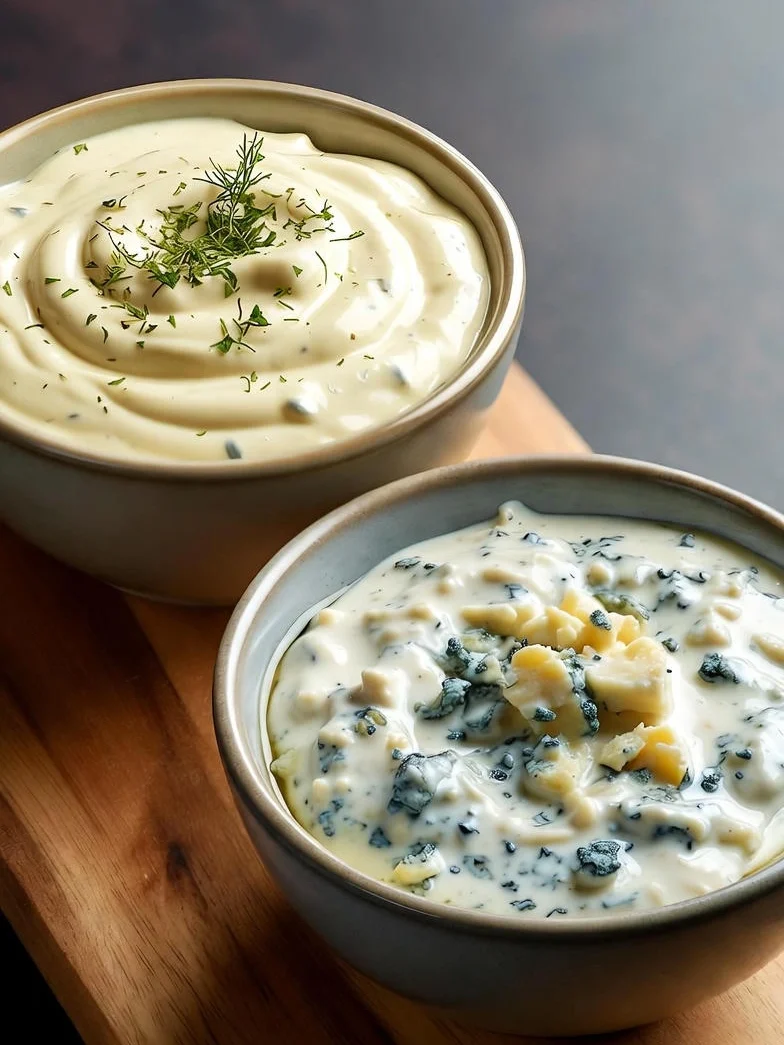 Ranch and Blue Cheese Dressings